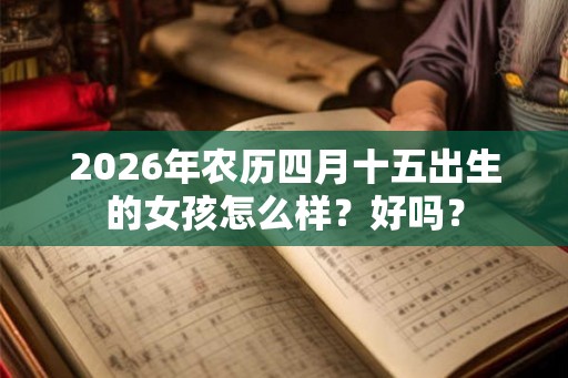 2026年农历四月十五出生的女孩怎么样?好吗? 2026年农历四月十五出生的女孩怎么样?好吗?