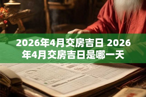 2026年4月交房吉日 2026年4月交房吉日是哪一天 2026年4月交房吉日 2026年4月交房吉日是哪一天