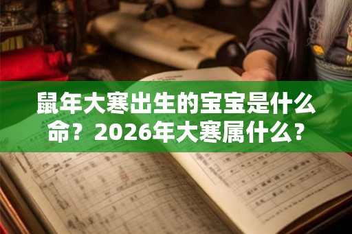 鼠年大寒出生的宝宝是什么命?2026年大寒属什么? 鼠年大寒出生的宝宝是什么命?2026年大寒属什么?