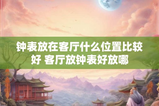 钟表放在客厅什么位置比较好 客厅放钟表好放哪