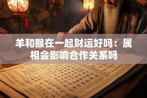 羊和猴在一起财运好吗:属相会影响合作关系吗 羊和猴在一起财运好吗:属相会影响合作关系吗