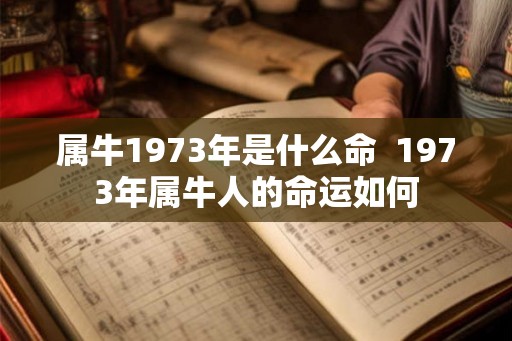 属牛1973年是什么命  1973年属牛人的命运如何