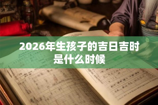 2026年生孩子的吉日吉时是什么时候