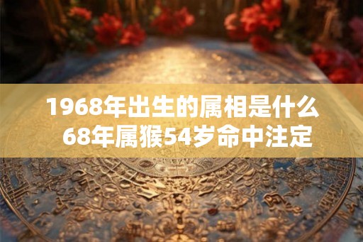 1968年出生的属相是什么  68年属猴54岁命中注定