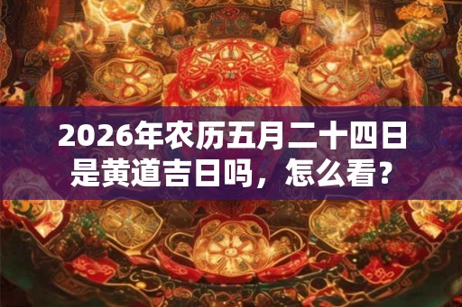 2026年农历五月二十四日是黄道吉日吗，怎么看？
