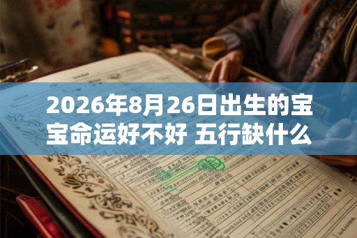 2026年8月26日出生的宝宝命运好不好 五行缺什么