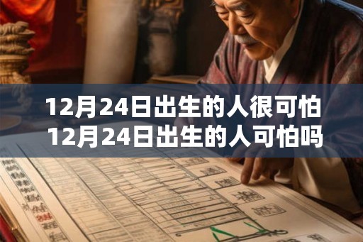 12月24日出生的人很可怕 12月24日出生的人可怕吗
