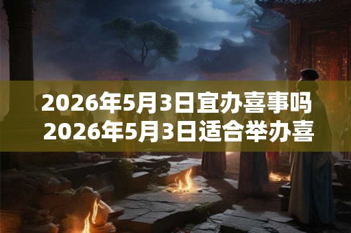 2026年5月3日宜办喜事吗 2026年5月3日适合举办喜事吗 2026年5月3日宜办喜事吗 2026年5月3日适合举办喜事吗