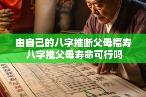 由自己的八字推断父母福寿 八字推父母寿命可行吗