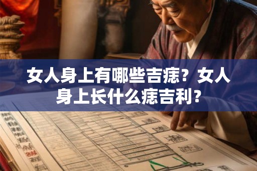 女人身上有哪些吉痣?女人身上长什么痣吉利? 女人身上有哪些吉痣?女人身上长什么痣吉利?
