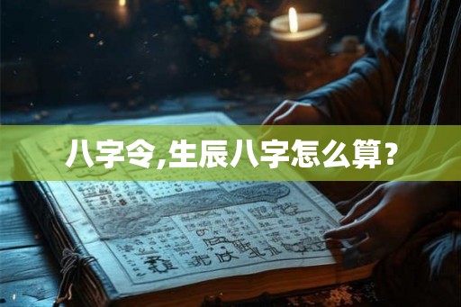 八字令,生辰八字怎么算? 八字令,生辰八字怎么算?