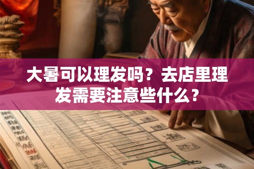 大暑可以理发吗?去店里理发需要注意些什么? 大暑可以理发吗?去店里理发需要注意些什么?
