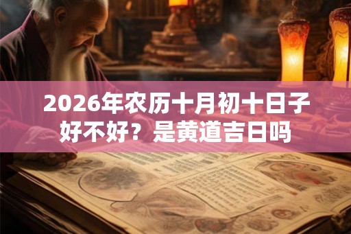 2026年农历十月初十日子好不好？是黄道吉日吗