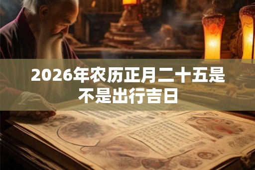 2026年农历正月二十五是不是出行吉日