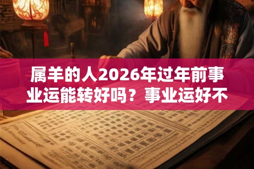 属羊的人2026年过年前事业运能转好吗？事业运好不好？