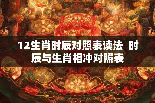12生肖时辰对照表读法  时辰与生肖相冲对照表