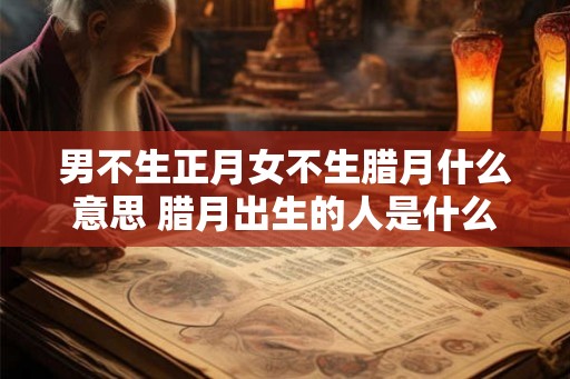 男不生正月女不生腊月什么意思 腊月出生的人是什么命