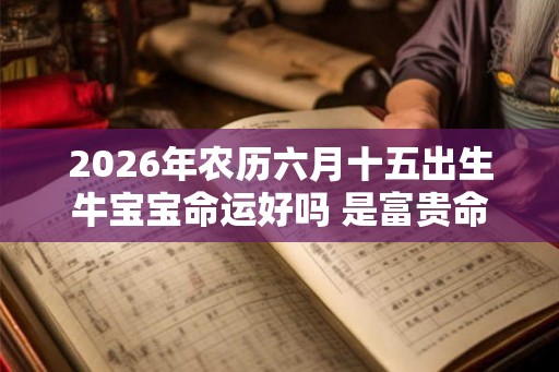 2026年农历六月十五出生牛宝宝命运好吗 是富贵命吗