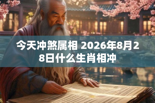 今天冲煞属相 2026年8月28日什么生肖相冲 今天冲煞属相 2026年8月28日什么生肖相冲
