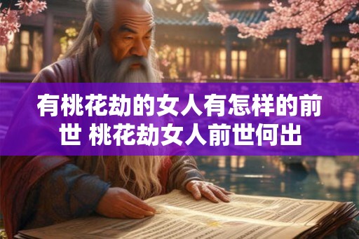 有桃花劫的女人有怎样的前世 桃花劫女人前世何出