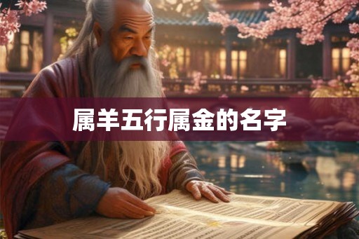 属羊五行属金的名字