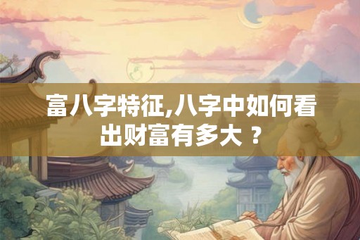 富八字特征,八字中如何看出财富有多大 ？