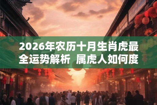 2026年农历十月生肖虎最全运势解析 属虎人如何度过2026 2026年农历十月生肖虎最全运势解析 属虎人如何度过2026
