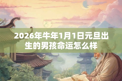 2026年牛年1月1日元旦出生的男孩命运怎么样 2026年牛年1月1日元旦出生的男孩命运怎么样