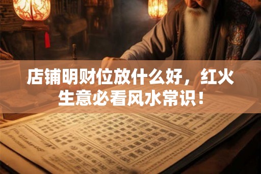 店铺明财位放什么好，红火生意必看风水常识！