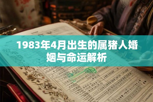 1983年4月出生的属猪人婚姻与命运解析