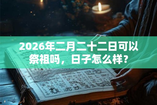 2026年二月二十二日可以祭祖吗,日子怎么样? 2026年二月二十二日可以祭祖吗,日子怎么样?