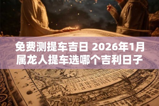 免费测提车吉日 2026年1月属龙人提车选哪个吉利日子