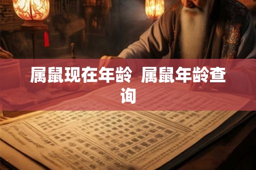 属鼠现在年龄  属鼠年龄查询