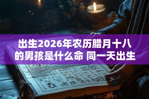 出生2026年农历腊月十八的男孩是什么命 同一天出生的名人有谁