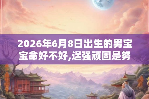 2026年6月8日出生的男宝宝命好不好,逞强顽固是努力家