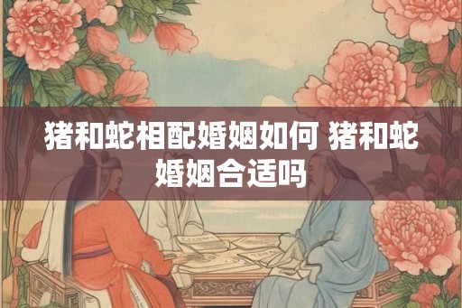 猪和蛇相配婚姻如何 猪和蛇婚姻合适吗