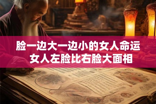 脸一边大一边小的女人命运  女人左脸比右脸大面相