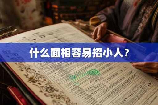 什么面相容易招小人？