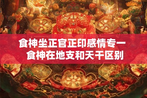 食神坐正官正印感情专一  食神在地支和天干区别