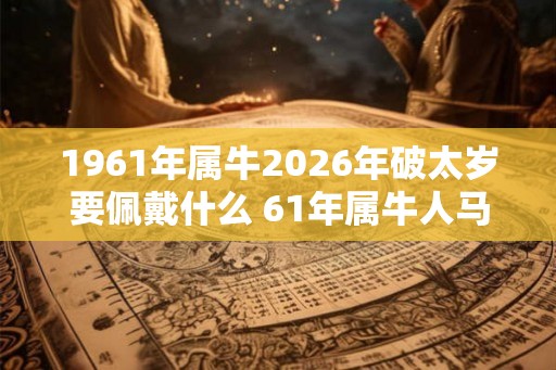 1961年属牛2026年破太岁要佩戴什么 61年属牛人马年犯太岁怎么化解