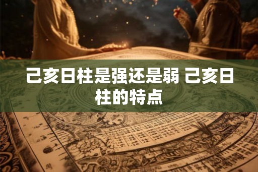 己亥日柱是强还是弱 己亥日柱的特点
