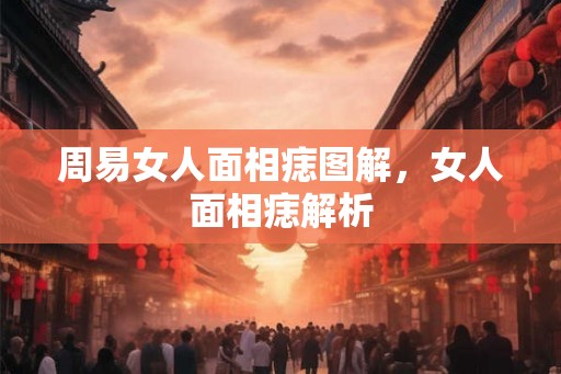 周易女人面相痣图解，女人面相痣解析