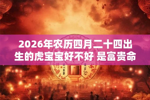 2026年农历四月二十四出生的虎宝宝好不好 是富贵命吗