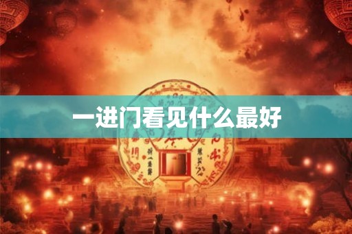 一进门看见什么最好