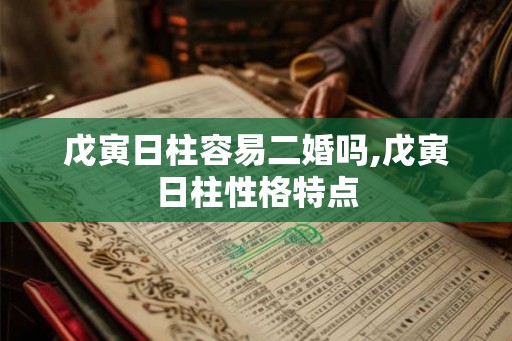 戊寅日柱容易二婚吗,戊寅日柱性格特点