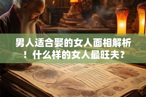男人适合娶的女人面相解析！什么样的女人最旺夫？