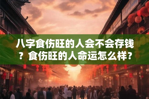 八字食伤旺的人会不会存钱？食伤旺的人命运怎么样？