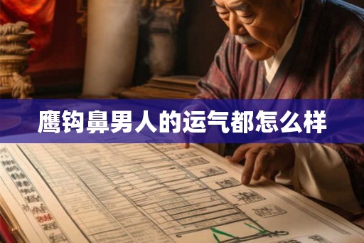 鹰钩鼻男人的运气都怎么样