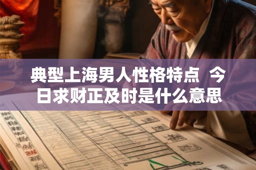 典型上海男人性格特点  今日求财正及时是什么意思