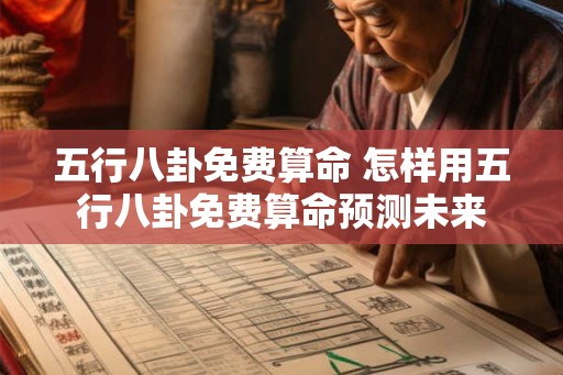 五行八卦免费算命 怎样用五行八卦免费算命预测未来 五行八卦免费算命 怎样用五行八卦免费算命预测未来